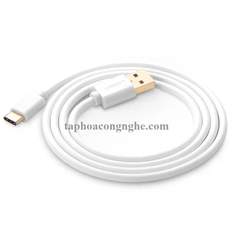 Ugreen 30164 0.5M màu Trắng Dây USB 2.0 sang Type-C truyền dữ liệu và sạc US141 30030164